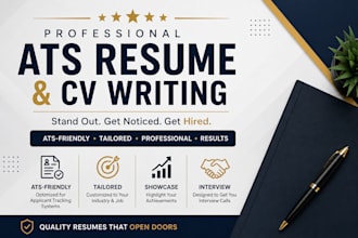 write a professional ats resume and CV