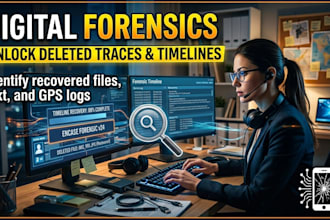 conduct digital forensics investigation to recover critical evidence