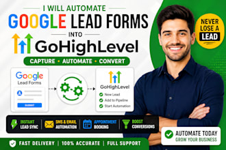 automate google lead forms into gohighlevel CRM with workflow setup