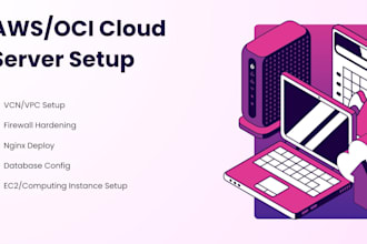 set up and secure your AWS or oracle cloud server