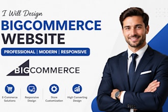 design or redesign responsive bigcommerce website store for your online business