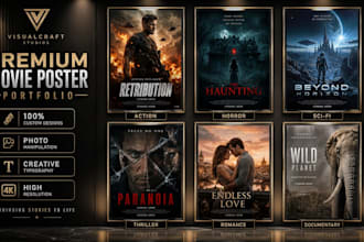 design a professional movie poster and poster design for you
