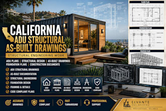design california modern architectural house plan shop drawing foundation design