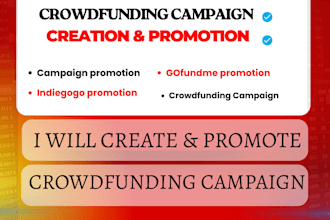 promote crowdfunding campaign with a custom marketing