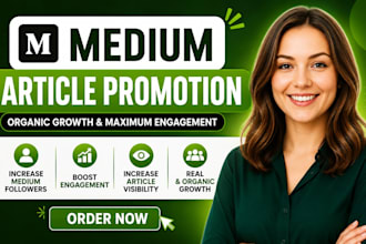 do organic medium article promotion increase medium followers boost engagement