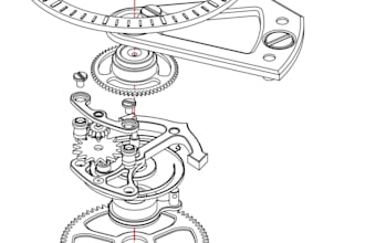 design custom 3d watch, wristwatch cad model, technical drawing, and animation