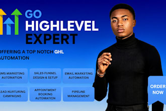 be your ghl virtual assistant, build ghl website workflow automation