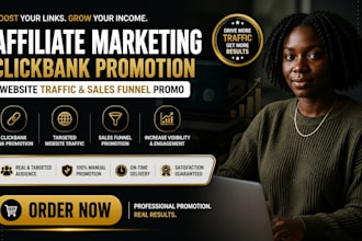 do affiliate marketing, link promotion and clickbank website affiliate promo uk