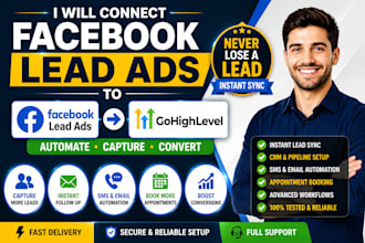 connect facebook lead ads to gohighlevel CRM with automation