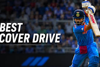 design professional cricket youtube thumbnails with high CTR