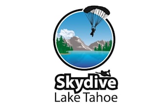 design custom skydive lake tahoe logo