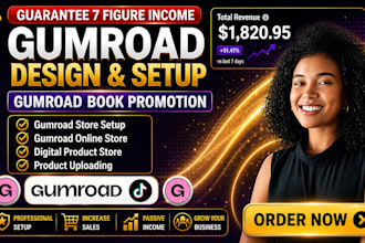 do gumroad ebook promotion, gumroad store setup, gumroad digital product store