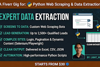 do python web scraping and data extraction