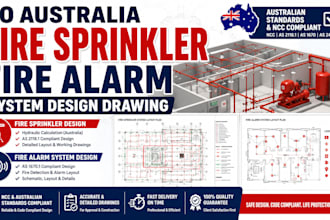 do australia fire sprinkler fire alarm system design drawing