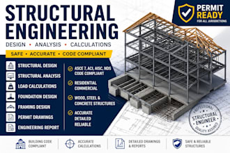 building structural design analysis load calculations foundation