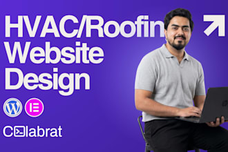 design hvac, roofing, construction and plumbing website on wordpress