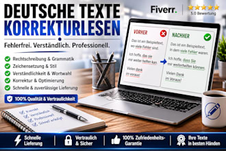 deutsche texte professionell korrektur lesen