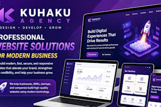 build profesional website design for business startup