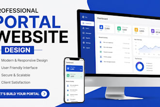 build responsive web portal develop application portal website client web portal
