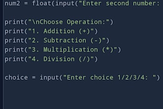 create python calculator bill marks sheet and automation