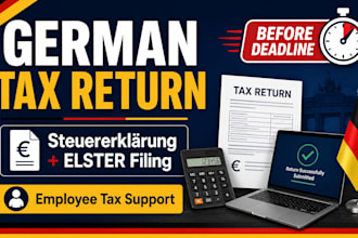 file german employee tax return steuererklarung on elster before deadline