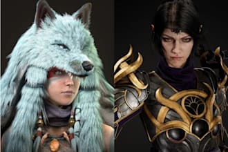 do realistic game ready character metahuman character for unreal engine, unity