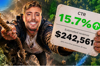design a professional youtube thumbnail that gets more clicks