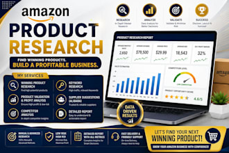 find winning amazon products for private label with research report