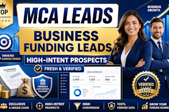 provide mca leads, business funding leads, and merchant cash advance prospects