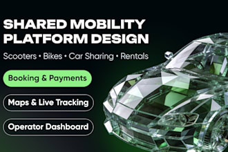 design shared mobility platform bike car scooter sharing rental fleet management