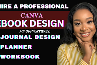 do journal design in canva gratitude planner workbook ebook design