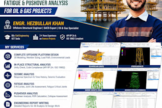 provide complete offshore platform design and sacs structural
