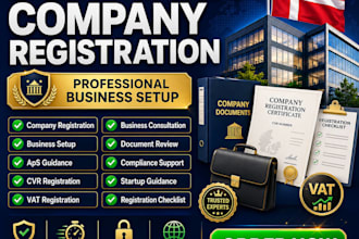 help with denmark company registration and business setup