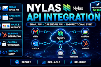 setup nylas email api calendar api integration bi directional email sync hubspot