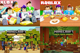 roblox thumbnail gfx icon youtube minecraft cartoon gaming cover group banner