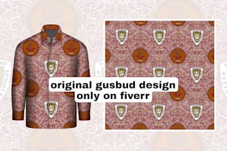 create pattern luxurious outfit featuring a cool batik style