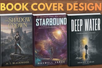 design a professional book cover using advanced ai