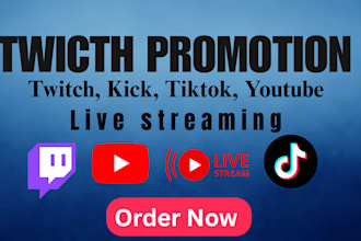 promote your twitch channel to gain viewers and followers