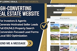 design investor carrot website, real estate website with idx mls