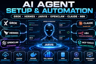 fix setup configure grok bot hermes jarvis ai assistant openclaw claude code n8n