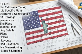 draft florida california texas georgia architectural construction permit drawing