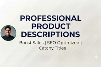write professional and persuasive product descriptions