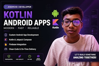 create a native android app with kotlin