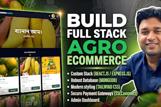 build a full stack fruit e commerce website with sslcommerz