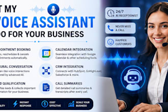 develop an ai voice assistant that books appointments