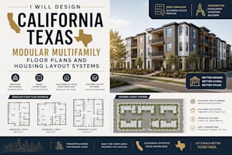 design california and texas modular multifamily floor plans and housing layout