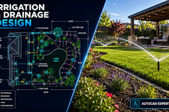 design landscape drip irrigation and drainage plans
