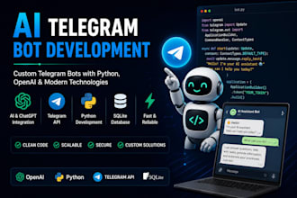 build a professional telegram bot using python