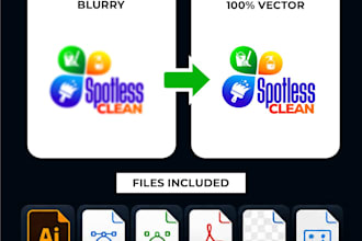 vector trace and recreate your logo