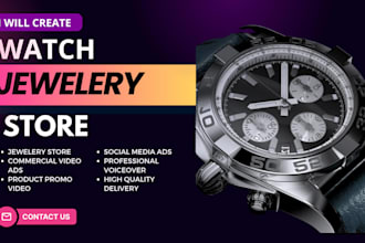 do custom jewelery watch store website